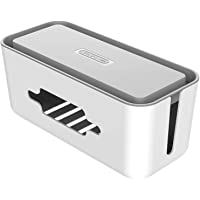 Caja Cables- NTONPOWER Protector de Cable Plástico caja- Caja de Almacenaje para Organizador Cables de Regletas Enchufes…